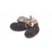 Knitted Baby Booties with Big Buttons