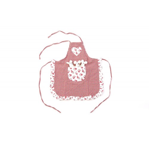 Red Apron with Mouses