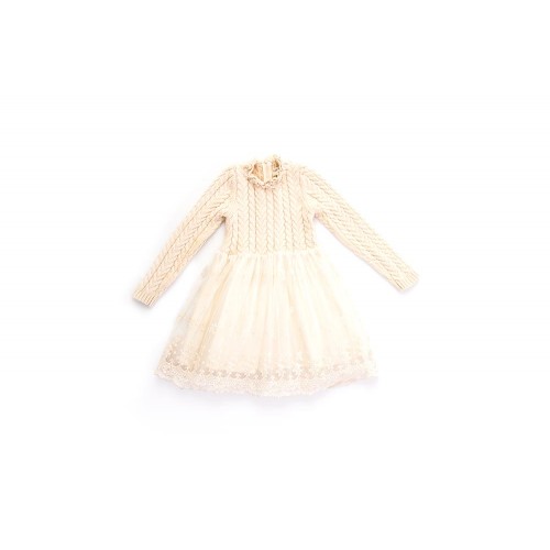 Knitted Long Sleeve Princess Dress