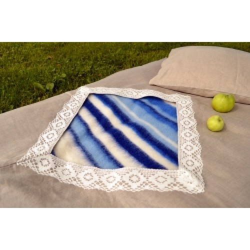 Linen Bedding with Lace