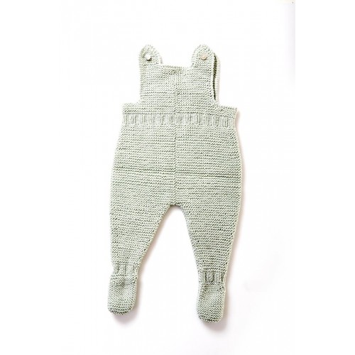 Fanny et Leon Basics Green Knitted Romper