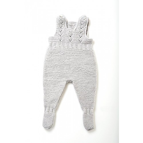Fanny et Leon Basics Tinted Grey Knitted Romper