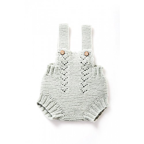 Fanny et Leon Grey Knitted Romper