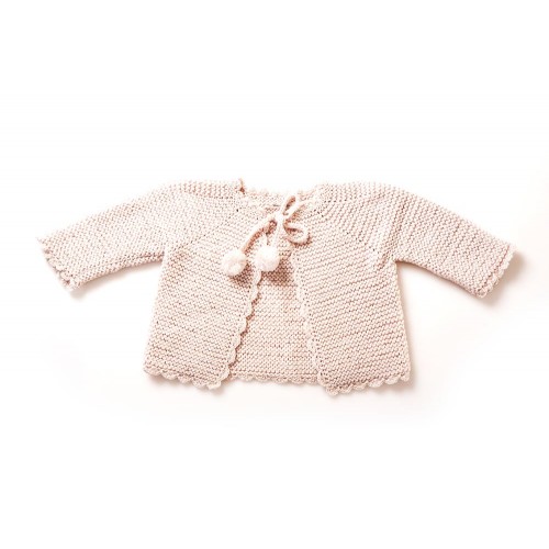 Fanny et Leon Pearl Knitted  Jacket with Ties