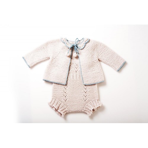 Fanny et Leon Pearl Knitted Mini Set