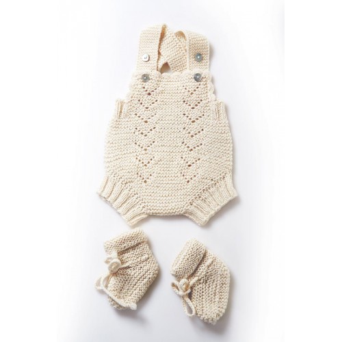 Fanny et Leon Cream Baby's First Knitted Set