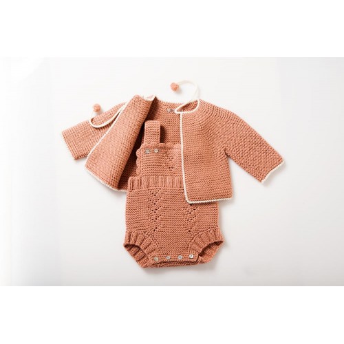 Fanny et Leon Coral Knitted Set