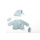 Fanny et Leon Blue Knitted Set Winter