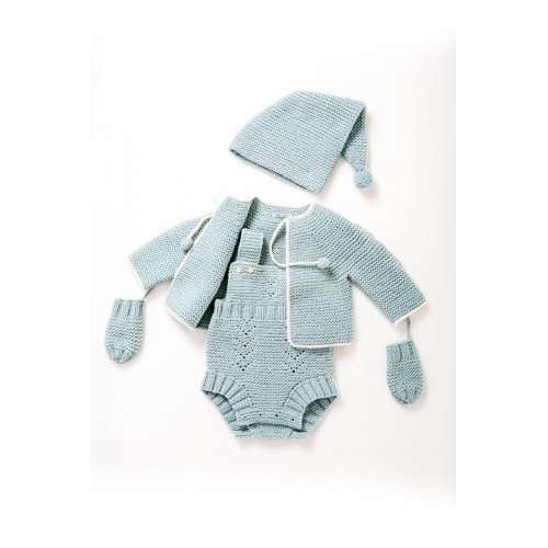 Fanny et Leon Blue Knitted Set