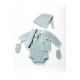 Fanny et Leon Blue Knitted Set