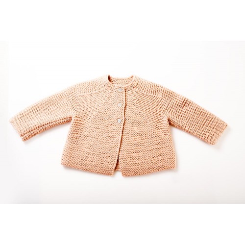 Fanny et Leon Baby Pink Knitted Jacket