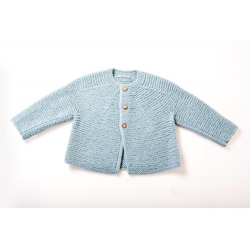 Fanny et Leon Baby Blue Knitted Jacket