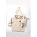 Fanny et Leon Baby White Knitted Hoodie