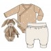 Baby gift set with bunny comforter