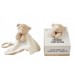 Comforter with wooden teether - Teddy Comforter with wooden teether - Teddy